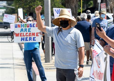 Residents protest new homeless housing complex in Hacienda Heights