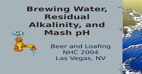 Residual Alkalinity and Mash pH - How to Brew