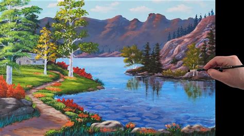 Resim Videoları #13 Manzara resmi nasıl yapılır ? / Akrilik nasıl.