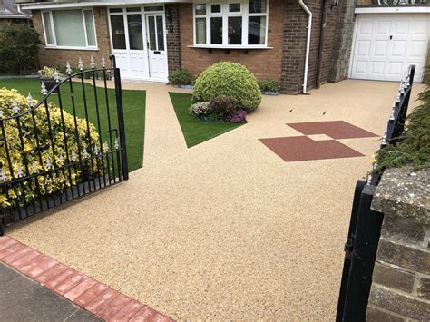 Resin driveways. Driveways: Resin bound surfacing is ideal for driveways as it can withstand the weight of vehicles, is slip-resistant and easy to maintain. Patios: It is a great option for patios as it provides a smooth durable surface that is ideal for outdoor entertaining. 