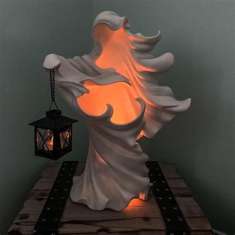  Black White Resin Ghost w/Lantern Cracker Barrel Ghost Statue Halloween Decor US. Opens in a new window or tab. Brand New. C $34.39. rosoft55 (3) 100%. Buy It Now. . 