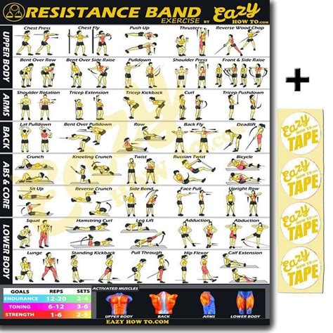 Resistance Bands Exercise Chart