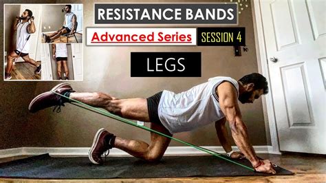 Resistance training elastic band exercises legs, bench press for …