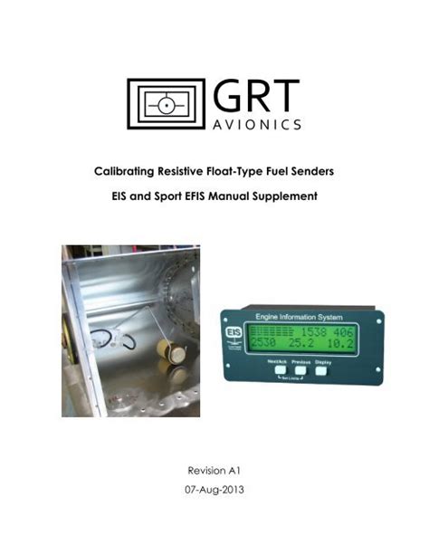 Resistive Float Fuel Senders EIS - grtavionics.com