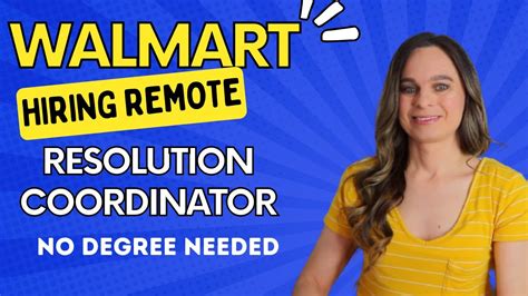 Resolution coordinator walmart remote. There’s no getting around life’s challenges. With the right financial resolutions, however, we can make choices to set us up for success. The close of one year and start of another... 