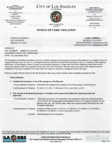 Resolve Notice of Code Violation Letter Respond & Inspection CCS Inc