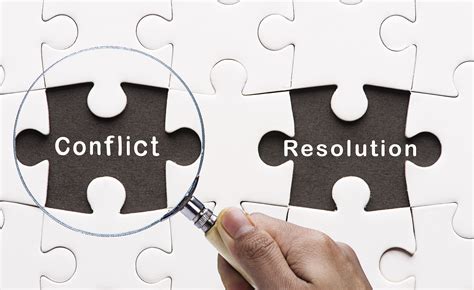 Conflict resolution is the process of re