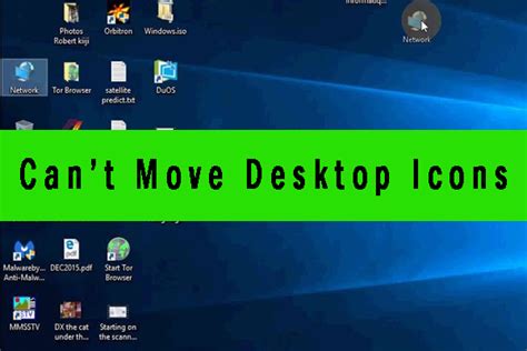 Resolved: Can’t Move Desktop Icons Windows 10 - MiniTool