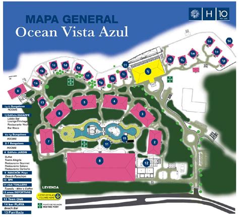 Resort Map Playa Vista Azul Varadero, Cuba - Resorts Maps