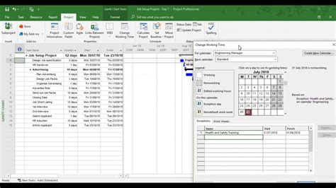 Resource Calendars in Microsoft Project YouTube