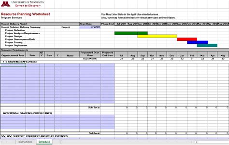 Resource Planning Template for Excel Engineering Books