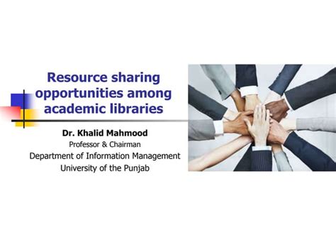 Resource sharing in academic libraries