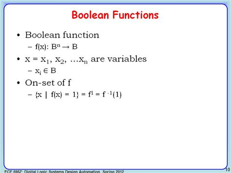 Resources ECE 595Z Lecture 4 Advanced Boolean Algerbra