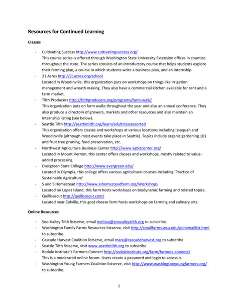 resources continued learning