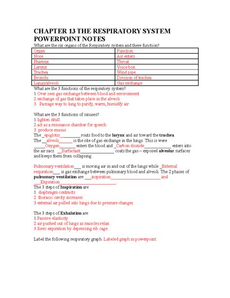 Respiratory 13 Test System Answers Chapter