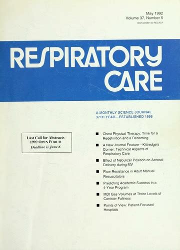 Respiratory care the official journal of the american association for respiratory therapy volume vol 35 no 12. - Humanismus und realismus in der literatur.