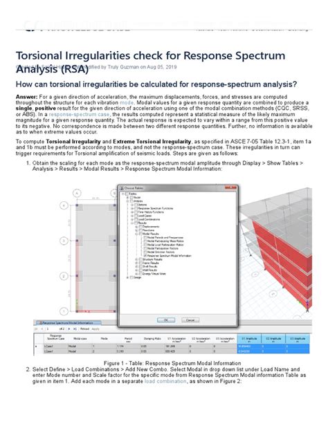 Response Spectrum Computers and Structures.