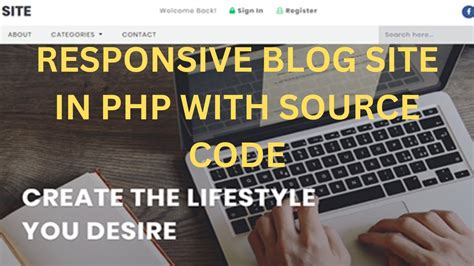 Responsive Blog Site In Php With Source Code Source Code Projects
