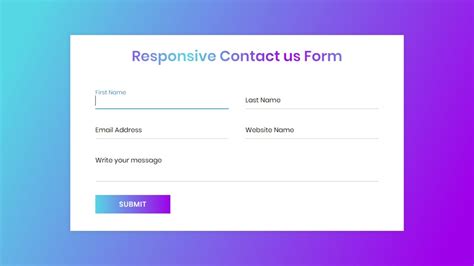 Responsive Contact us Form using HTML & CSS by CodingNepal Medium