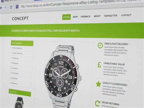 Responsive Ebay Template Design Ebay Templates Service Design Template Design