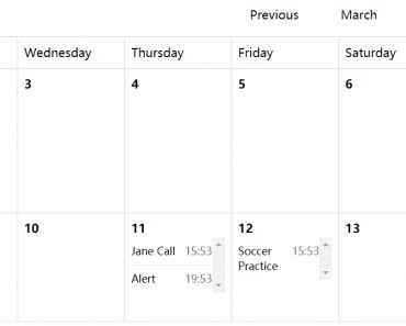 Responsive Flexible Event Calendar For React Reactscript