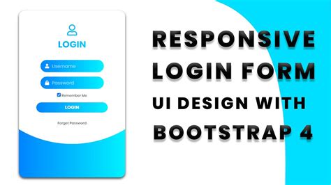 Responsive Login Form Signup Form Bootstrap 4 Login Form Design Riset
