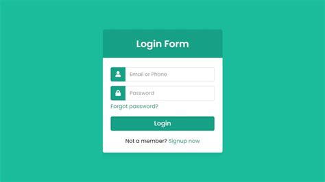 Responsive Login form (Google Form) Design using HTML & CSS