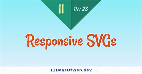 Responsive svg background.  I was reminded of the potential of responsive SVGs when I loo...