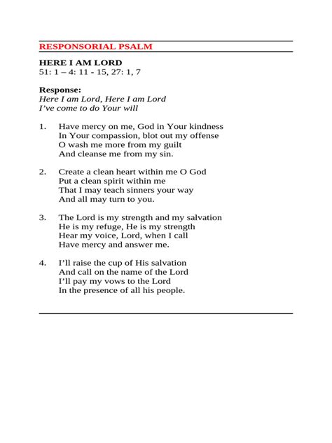 Responsorial psalm examples.  949–963).  Others are for your listening The usual...