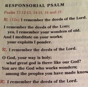 Responsorial psalm examples.  Yes, the Find the psalm you need for Mass - s...