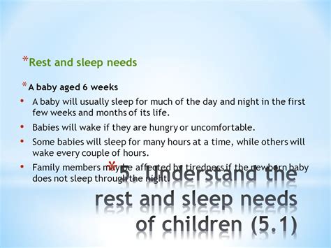 Rest - Sleep need of a baby aged 6 weeks by gonca …