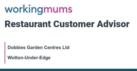 Restaurant Customer Advisor - with Great Benefits at Dobbies …