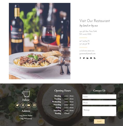Restaurant HTML Template review