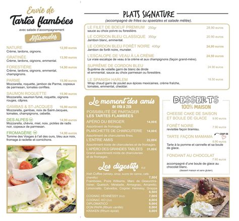 Restaurant LAstronome Mulhouse  Notre Menu Signature