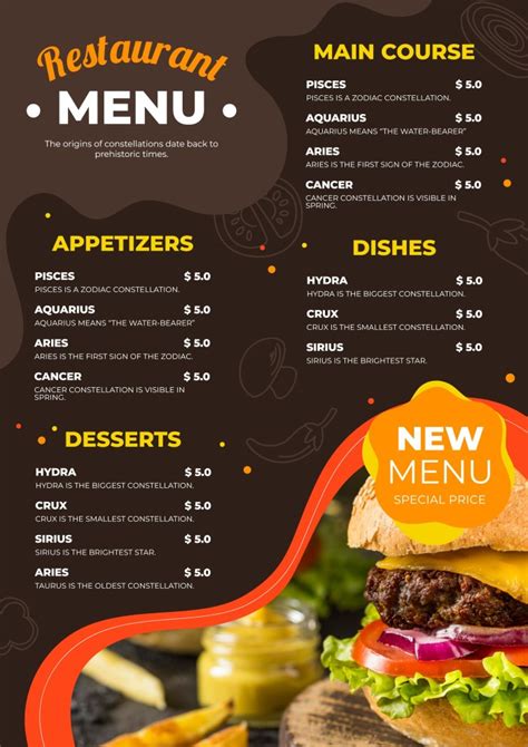 Restaurant Menus Online