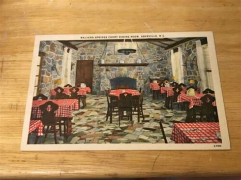 Restaurant Postkarte North Carolina NC, Asheville, Malvern …