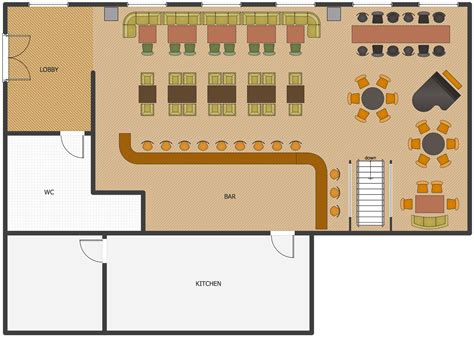 Restaurant floor plan. Learn how to create a restaurant floor plan and download free templates for different types of restaurants. EdrawMax Online is a software that helps you design and edit your floor … 