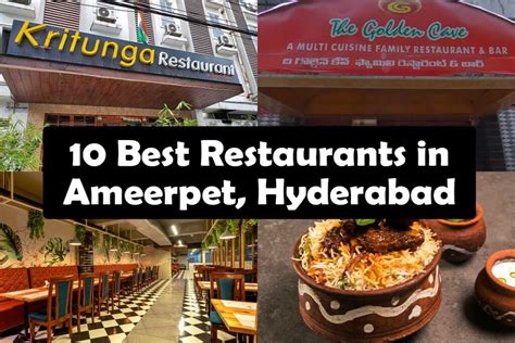 Restaurants in Ameerpet Hyderabad - Best Multi-Cuisine Restaurant