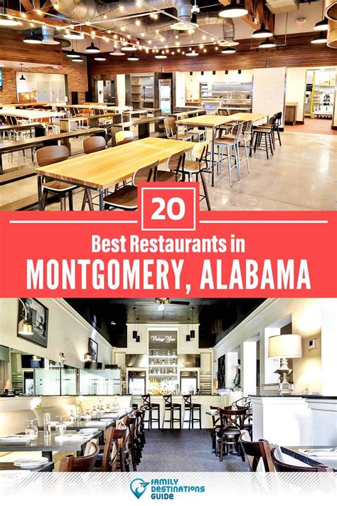 Restaurants in montgomery al. 7216 Eastchase Pkwy Suite D-31, Montgomery. “Best variety of ciders in Montgomery! Pizzas are tasty, service is pretty good. Although the vibe is fun and energetic, it's a bit loud during the times we've been there - hard to carry a quiet conversation. But definitely recommend for food and drink!”. 4.8 Superb344 Reviews. 