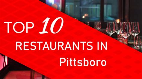 Fast food. Opens at 9AM. Godfather's Pizza Express Order online. # 6 of 13 places to eat in Pittsboro. $$$$. Pizza. Opens at 11AM. Subway Order online. # 7 of 13 places to eat in Pittsboro.. 