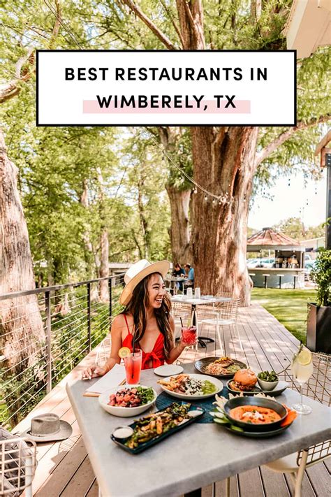 Restaurants in wimberley tx. 6 reviews #12 of 20 Restaurants in Wimberley $$ - $$$ American 14015 Ranch Rd 12, Wimberley, TX 78676 + Add phone number Website + Add hours Improve this listing Enhance this page - Upload photos! 