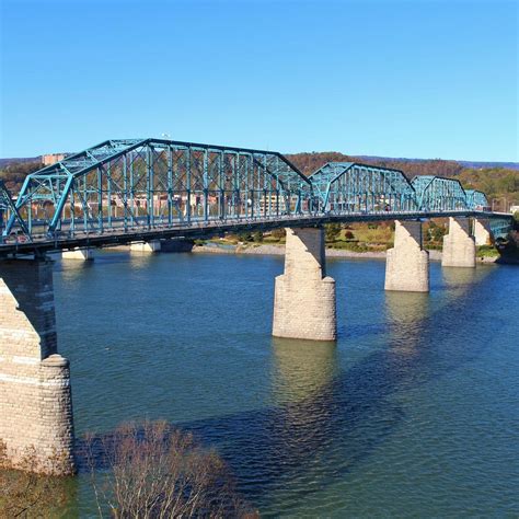  Walnut Street Bridge. 2,953 reviews. #4 of 166 things to do in Chattanooga. Bridges. Closed now. 9:00 AM - 11:59 PM. Write a review. About. One of the finest examples of the Phoenix wrought-iron truss bridges that were build between 1884 and 1923. . 