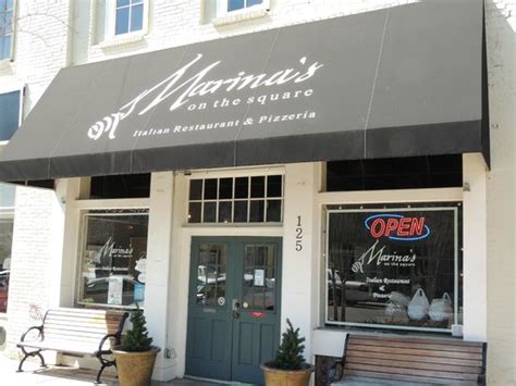 Check out what other diners have said about Marina's on the Square. Today, Marina's on the Square opens its doors from 11:00 AM to 8:00 PM. Whether you’re curious about how busy the restaurant is or want to reserve a table, call ahead at (615) 849-8881. From a variety of diet conscious menu items, Marina's on the Square includes vegetarian .... 