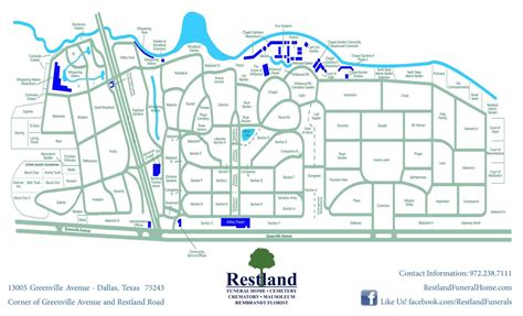 Restland cemetery map.  While GPS technology allows us to pinpoint any location on Restla...