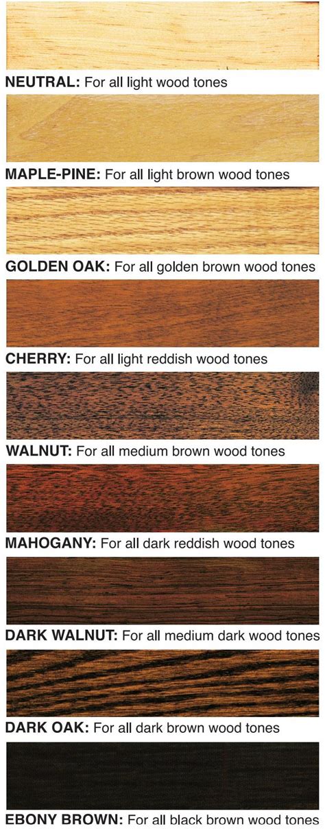 Restor A Finish Color Chart Color Chart