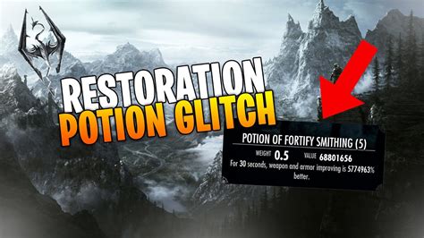 Restoration potion glitch. Feb 29, 2012 · How the exploit works: Basically, the problem is that the Fortify Restoration potion, either due to a programming glitch or simple oversight, has an effect on fortify skill enchants on equipment. When you combine this exploit with alchemy, you can basically "overcharge" a restoration potion through alchemy-enchanted gear. 