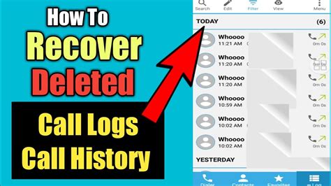 Restore deleted call history. Mar 12, 2023 ... Recover Deleted Call History/Call Logs: http://bit.ly/3yySNOc iPhone data recovery software: http://bit.ly/3G4P9jp iPhone lets you view ... 