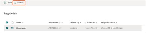 Restore deleted file sharepoint office 365.  Depending on where the file ...
