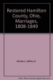 Restored Hamilton County, Ohio Marriages 1808-1849