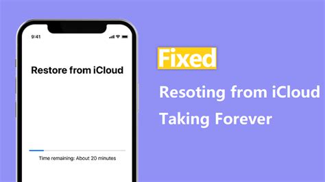 Restoring from icloud backup taking forever.  However, some users may encounter the fr...
